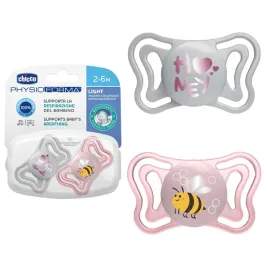 2x-smoczek-uspokajajacy-silikonowy-physioforma-light-2m-rozowy-chicco