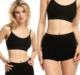 zestaw-julimex-biustonosz-bamboo-lounge-bra-figi-boyshorts-bamboo-czarny