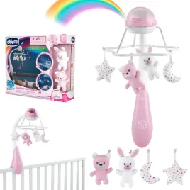 karuzela-na-lozeczko-3w1-grajaca-projektor-teczy-pluszaki-chicco-rozowa