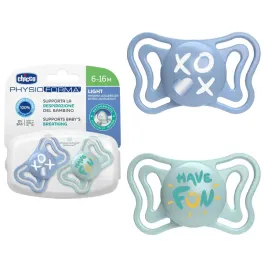 2x-smoczek-uspokajajacy-silikonowy-physioforma-light-6m-niebieski-chicco