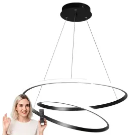 lampa-wiszaca-czarna-zyrandol-led-modern-2-ring-60-cm-pilot-3-kolory