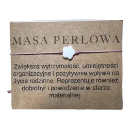 bransoletka-sznurek-czerwony-kwiat-masa-perlowa