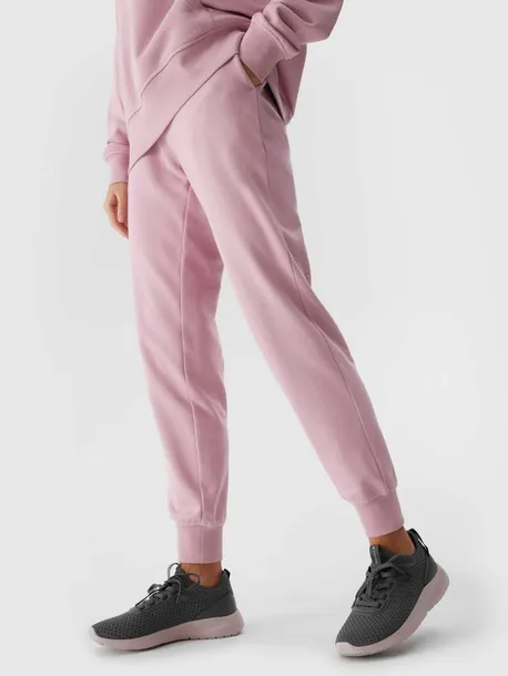 Spodnie Dresowe Damskie 4F Sportowe Dresy Bawełniane Joggery F606-56S-L