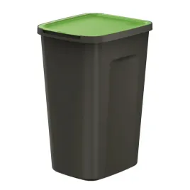 kosz-na-smieci-czarny-50-l-do-segregacji-odpadow-zielona-klapka-modulowy