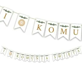 baner-komunijny-i-komunia-swieta-biale-flagietki-zloty-napis-listki-3m