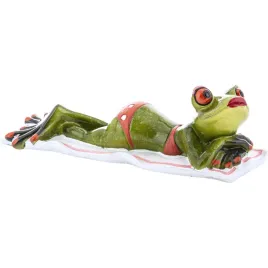 ozdobna-figurka-5-x-17-x-6-cm-zaba-na-plazy-plazowiczka