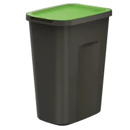 kosz-na-smieci-czarny-35-l-do-segregacji-odpadow-zielona-klapka-modulowy
