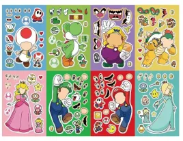 wyklejanka-manualna-dla-dzieci-mario-bros-naklejka-naklejki-8-szt