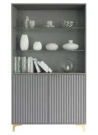 duza-witryna-175cm-szafka-slupek-szary-mat-glamour-ryflowane-fronty-lft114d