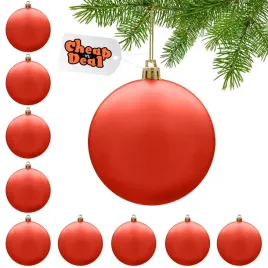cheapanddeal-10szt-zestaw-bombki-choinkowe-na-choinke-duze-czerwone-dysk-8cm