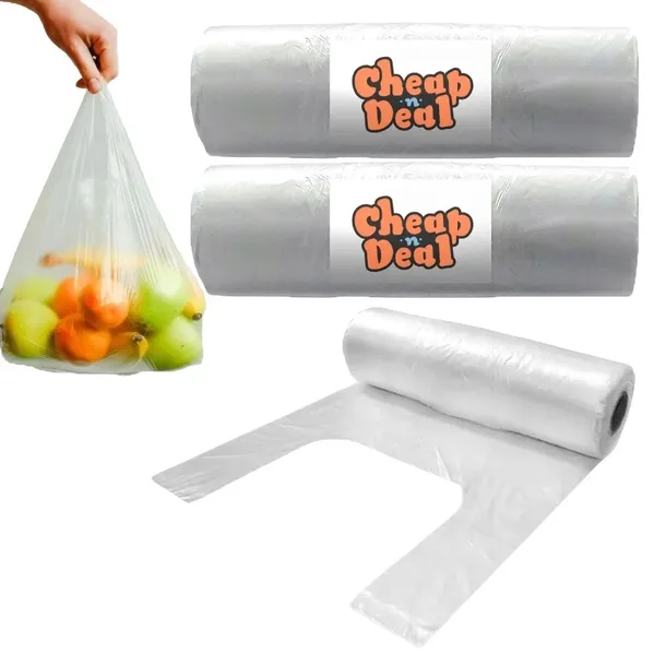 Cheap&Deal 2x REKLAMÓWKI JEDNORAZOWE NA ROLCE DO 5KG MOCNE GRUBE JAKOŚĆ