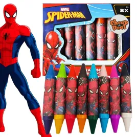 cheapanddeal-kredki-swiecowe-woskowe-dwustronne-spider-man