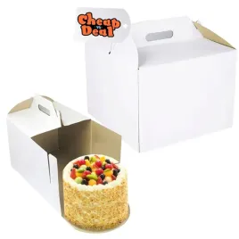 cheapanddeal-opakowanie-karton-na-tort-26x26x25cm-biale-pudelko