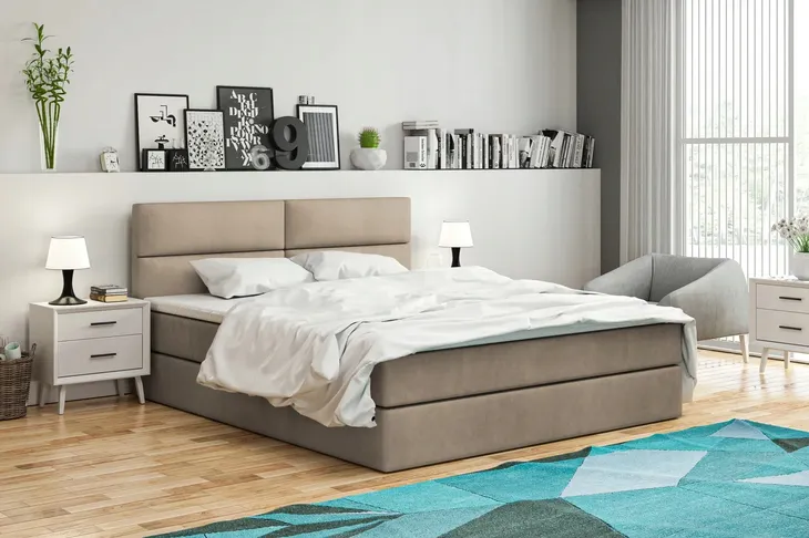 Łóżko tapicerowane Enzo 120x200 pojemnik materac