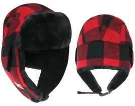 czapka-zimowa-uszanka-uszatka-futrzana-w-krate-mfh-fox-outdoor