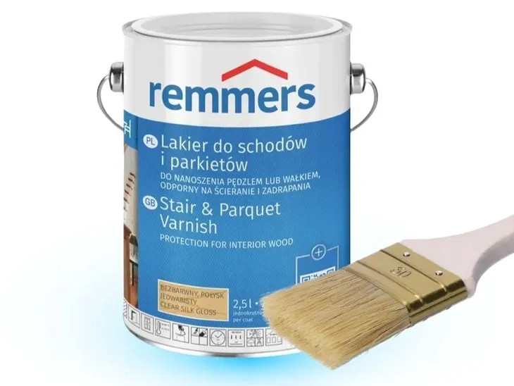 Lakier do schodów i parkietów Remmers bezbarwny 2,5 l