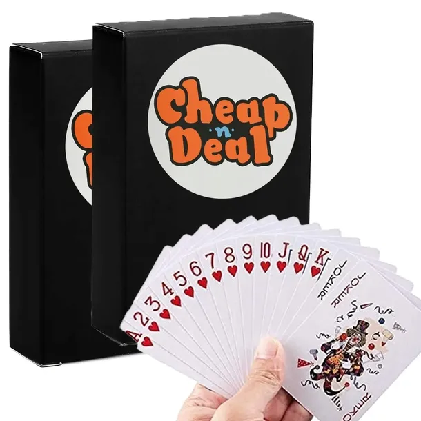 Cheap&Deal KARTY DO GRY W POKERA 2 X TALIE PLASTIK COUTED