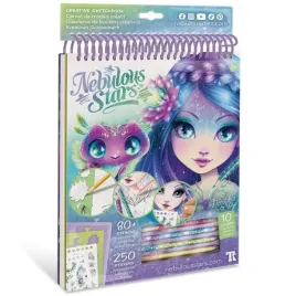 nebulous-stars-szkicownik-z-kredkami-szablonami-i-naklejkami-nenuphia