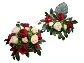 stroik-na-grob-komplet-wiazanka-na-cmentarz-roze-kwiaty-sztuczne