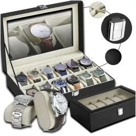 etui-na-zegarki-szkatulka-pudelko-elegancki-organizer-czarny-prezent-12-szt