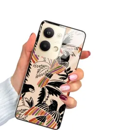 etui-do-oppo-reno-9-pro-glass-czarne-szklane-wiosna-kolorowe-kwiaty-wzory