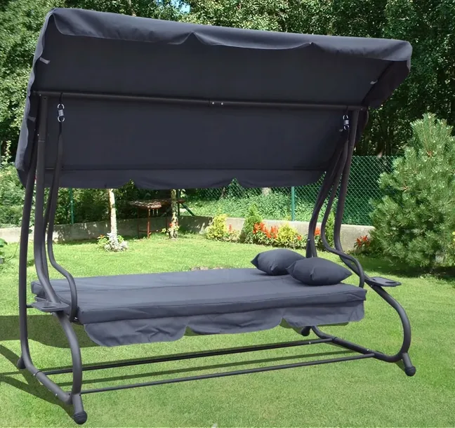 duza-hustawka-ogrodowa-rozkladana-lezanka-300kg-daszek-lezak-2w1-stan-nowy-linia-classic