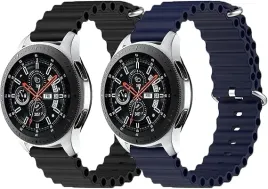 2x-pasek-do-zegarka-niebieski-czarny-silikon-samsung-huawei-watch-22mm