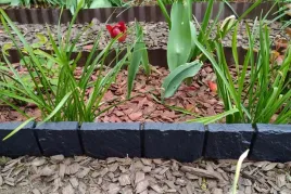 390-cm-piekna-palisada-ogrodowa-szeroki-rant-stone-kamien-lupany-antracyt