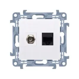 kontkat-simon-10-gniazdo-antenowe-typu-f-komputerowe-rj45-kat-5e-biale