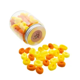 frotki-gumki-do-wlosow-zolte-w-plastikowym-sloiczku-mix-100-sztuk