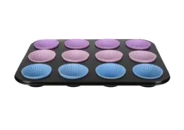forma-blacha-do-pieczenia-babeczek-muffinek-z-foremkami-czarna-metalowa