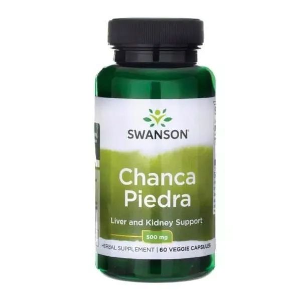 Swanson Chanca Piedra 500mg 60 kapsułek NERKI UKŁAD MOCZOWY