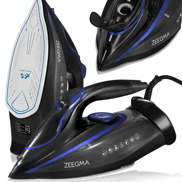 ŻELAZKO PAROWE 3100W DUŻA MOC CERAMICZNA POWŁOKA INNOWACJA ANTI-DRIP