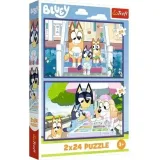 trefl-puzzle-2x24-elementy-bluey