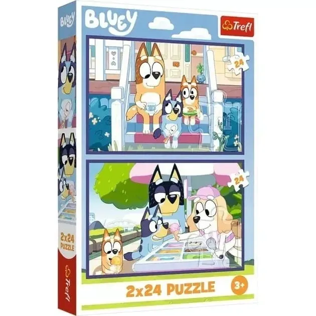 trefl-puzzle-2x24-elementy-bluey-stan-nowy