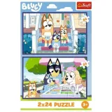 trefl-puzzle-2x24-elementy-bluey-stan-nowy