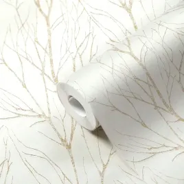 tapeta-winylowa-na-flizelinie-drzewa-las-galezie-bezowo-zlote-zmywalna-10-m