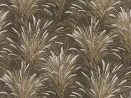 tapeta-brazowa-w-liscie-trawa-ziola-brokat-winylowa-na-flizelinie-twarda