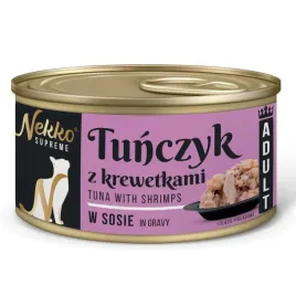 mokra-karma-dla-kota-nekko-supreme-adult-tunczyk-krewetka-w-sosie-80g