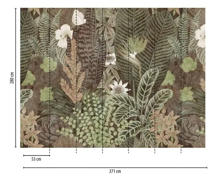 tapeta-panel-scienny-duze-liscie-kwiaty-rodzaj-winylowa-na-flizelinie