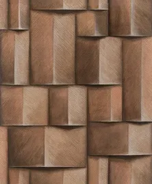 tapeta-winylowa-na-flizelinie-wzor-geometryczny-efekt-3d-brazowa-premium