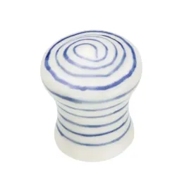 galka-uchwyt-stozek-porcelana-niebiesko-biala