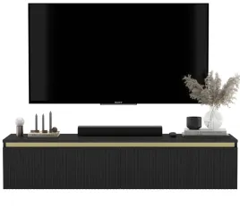 szafka-rtv-wiszaca-glamour-komoda-czarny-mat-zloty-ryflowane-fronty-140-cm