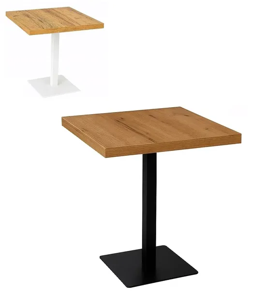 Stolik Stół barowy do kawiarni restauracji 60x60 18mm noga metal LOFT 1606