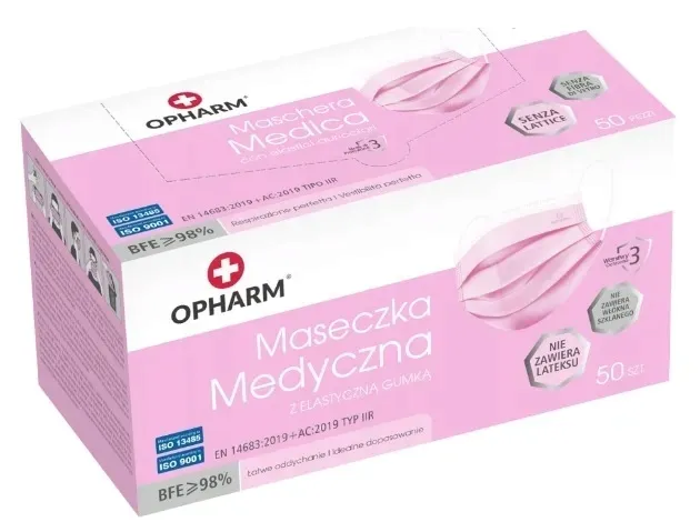 Maseczki chirurgiczne Opharm typ IIR 50 szt.