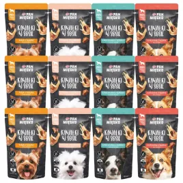 pan-miesko-kawalki-w-sosie-mix-4-smakow-karma-dla-psa-mokra-12-x-150g