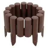 palisada-ogrodowa-paliki-braz-162-m-border-plotek-stan-nowy-kolor-brazowy