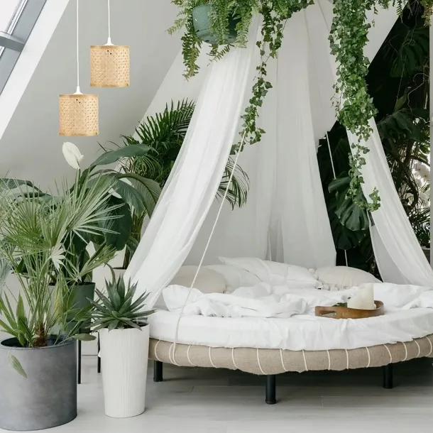 klosz-boho-bambusowy-kopula-phu13c-kolor-bezowy