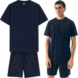 pizama-meska-henderson-shore-komplet-letni-krotki-100percent-bawelna-xl