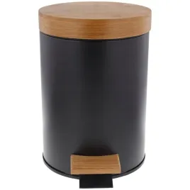 maly-czarny-kosz-na-smieci-z-pedalem-3l-bambusowy-z-pokrywa-wklad